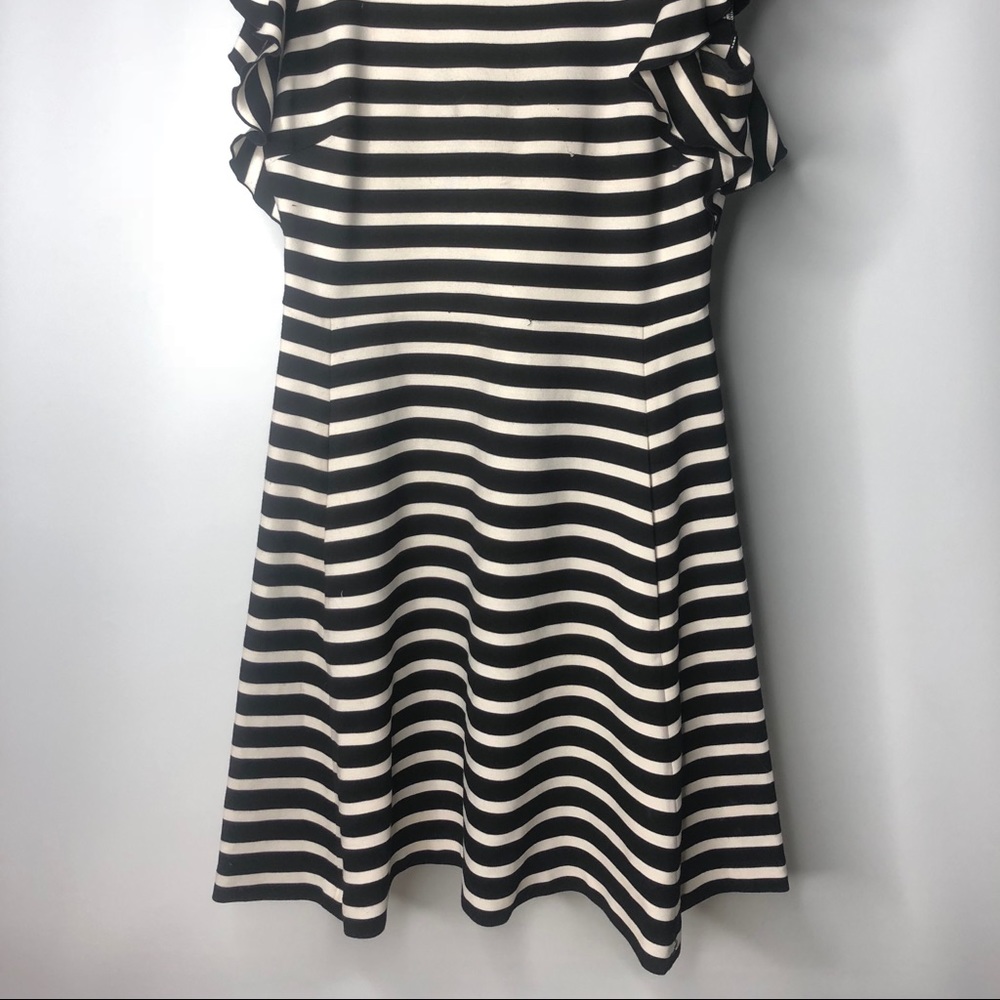 Black & Cream Striped Dress - Picture 2 of 8